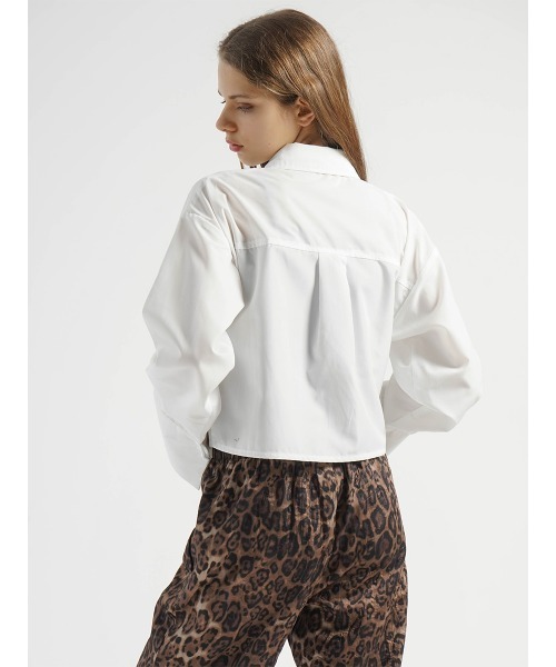 ブラウス シャツ WIDE SLEEVE CROPPED SHIRT レディース ブラウス シャツ WIDE SLEEVE CROPPED SHIRT レディース