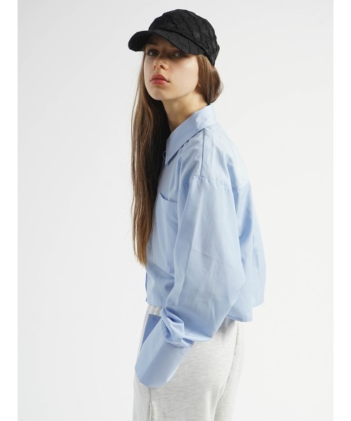 ブラウス シャツ WIDE SLEEVE CROPPED SHIRT レディース ブラウス シャツ WIDE SLEEVE CROPPED SHIRT レディース