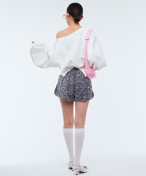 Narcissus パンツ 「Narcissus」スパンコールショートパンツ