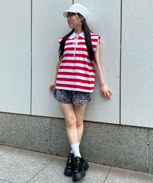 Narcissus（ナルシス） ワイドパンツ パンツ スパンコールベロア