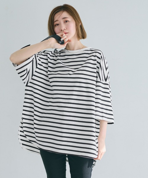 tシャツ OE天竺5分袖ビッグTシャツ レディース | coca | 08
