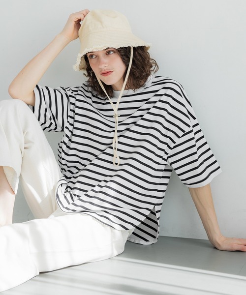 tシャツ OE天竺5分袖ビッグTシャツ レディース | coca | 11