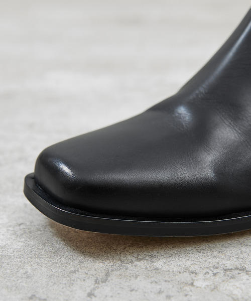 And A ブーツ PADRONE パドローネ / BL SQUARE SIDE GORE BOOTS