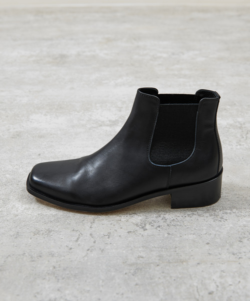 And A ブーツ PADRONE パドローネ / BL SQUARE SIDE GORE BOOTS