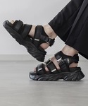 厚底 サンダル 「ELLUV/エルヴ」+7cm...の詳細画像1