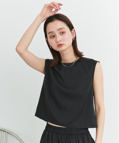 セットアップ ノースリーブ トップス ロングパンツ エレガント セール】ノースリーブ トップス ロングパンツ セットアップ