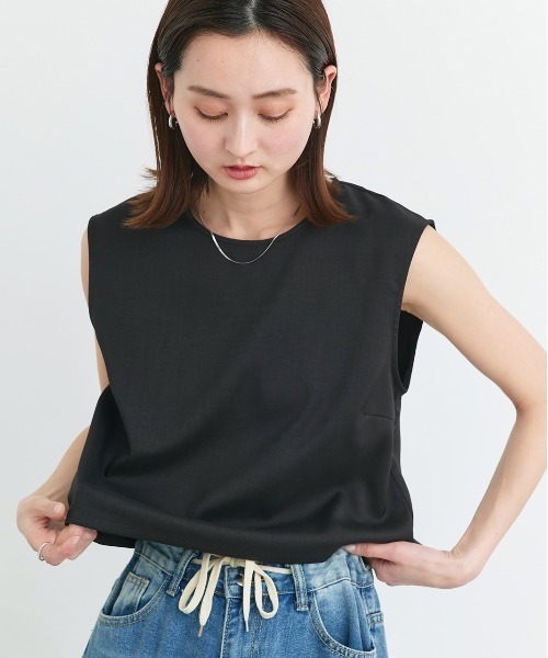 セットアップ ノースリーブ トップス ロングパンツ エレガント ad thie セットアップ ノースリーブ トップス ロングパンツ
