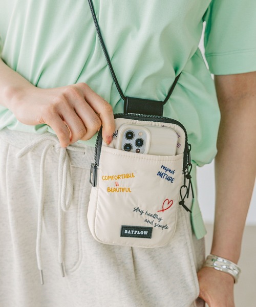BAYFLOW ショルダーバッグ バッグ 刺繍ライトミニショルダー