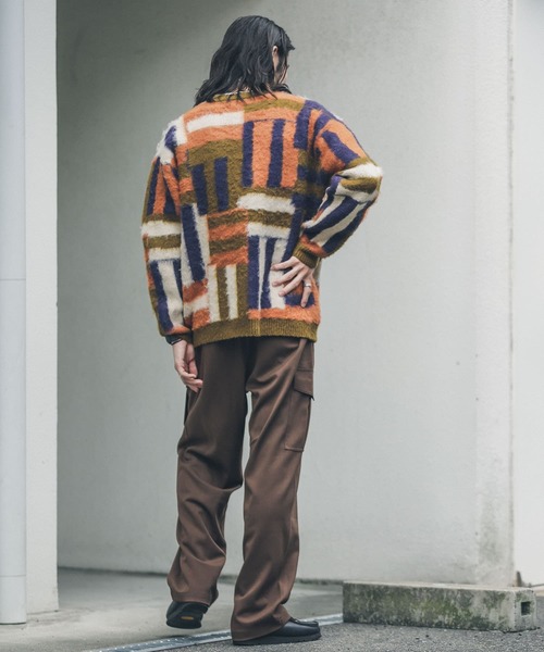 「URBAN RESEARCH Sonny Label」 長袖ニット LARGE ネイビー メンズ_画像5