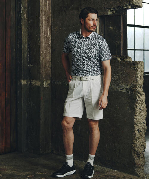 St ANDREWS ポロシャツ 「St ANDREWS」エアロクールピケSAモノグラム柄