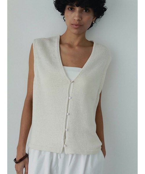 ニット セーター コットンニットベスト レディース かぐれ ニット