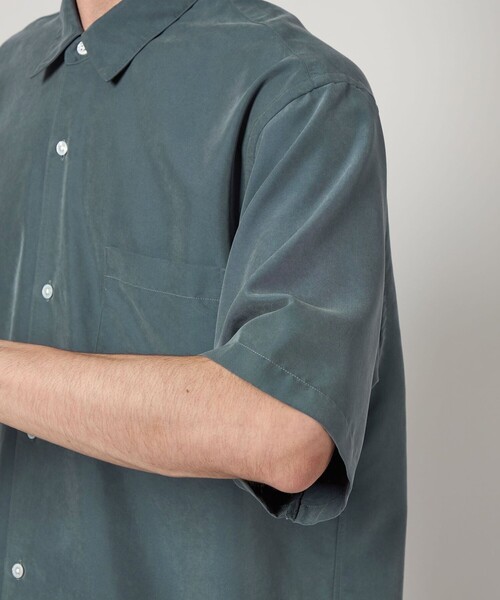 ＜Steven Alan＞ スラブ レギュラーカラー ショートスリーブ シャツ BEAUTY&YOUTH UNITED ARROWS｜<Steven Alan> ドレープ