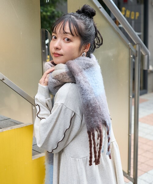 FREAK'S STORE（フリークスストア） マフラー ONE SIZE サックスブルー