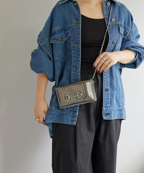 限界価格⭐︎【大人気】ear PAPILLONNER バックル財布 グレー
