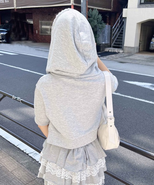 新品 レディース ラッセルノ パーカー スカート セット サイズM相当 アイボリ miniministore パーカースカート セットアップレディース