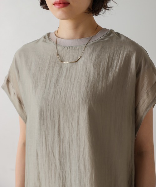 tシャツ シアーカットドッキングサイドボタンプルオーバー レディース | Bou Jeloud | 22