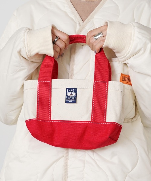 ぽむ　miniトート PORT CANVAS トートバッグ CANVAS/ポートキャンバス mini TOTE
