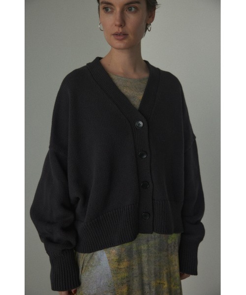 「BLACK BY MOUSSY」 ニットカーディガン FREE ライトブラック レディース