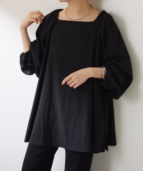 メーカー直売 - 人気ランキング COLLAGE GALLARDAGALANTE ブラウス シャツ 2WAYスクエア トップス