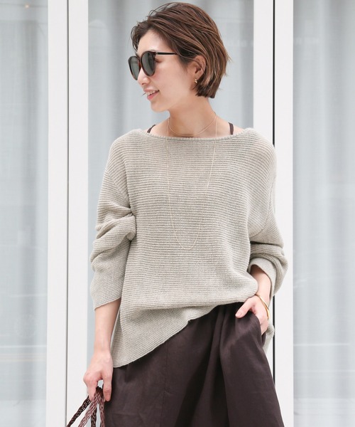 「Deuxieme Classe」 「EVERYDAY I LIKE.」長袖ニット FREE ベージュ レディース