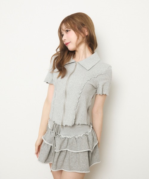 専用商品です！ TITTY＆CO. パーカー Wジップ半袖リブトップス レディース