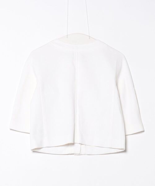 theory luxe 「theory luxe」 ノーカラージャケット 40 ホワイト