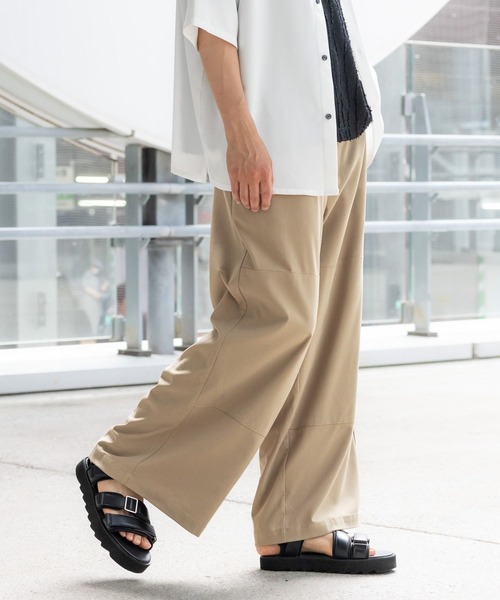 LAKOLE（ラコレ） ワイドパンツ パンツ ダブルニーワイドパンツ