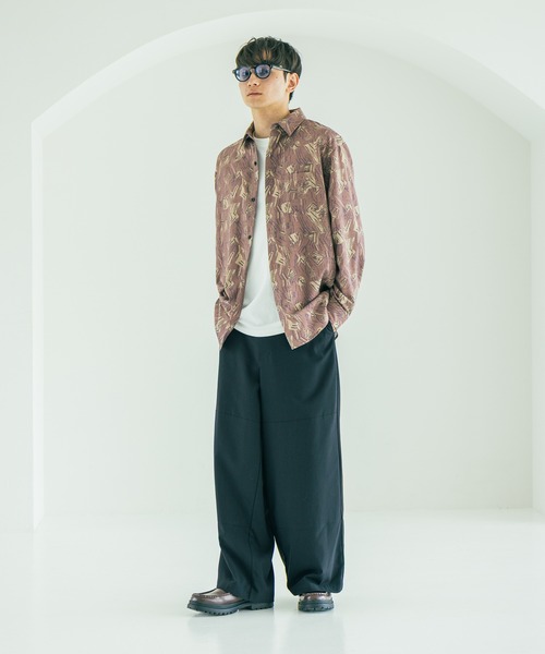 LAKOLE（ラコレ） ワイドパンツ パンツ ダブルニーワイドパンツ