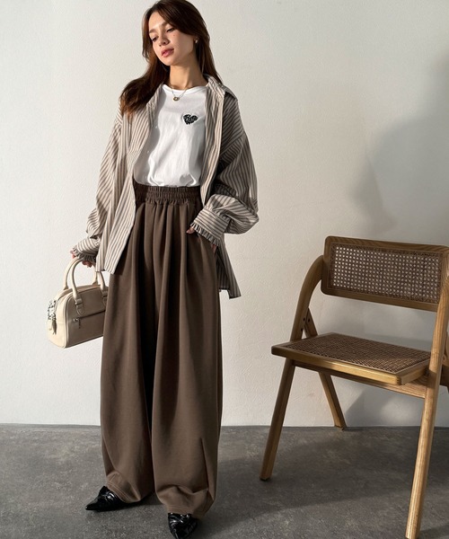 classicalelf（クラシカルエルフ） パンツ シンプルコーデに動きを