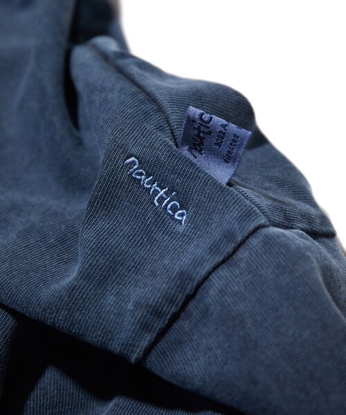 「NAUTICA」 長袖Tシャツ LARGE チャコールグレー メンズ