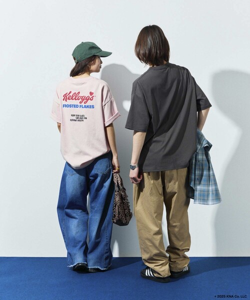 「FREAK'S STORE」 半袖Tシャツ LARGE ピンク メンズ