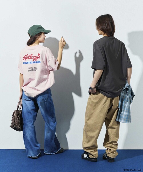 「FREAK'S STORE」 半袖Tシャツ LARGE ピンク メンズ
