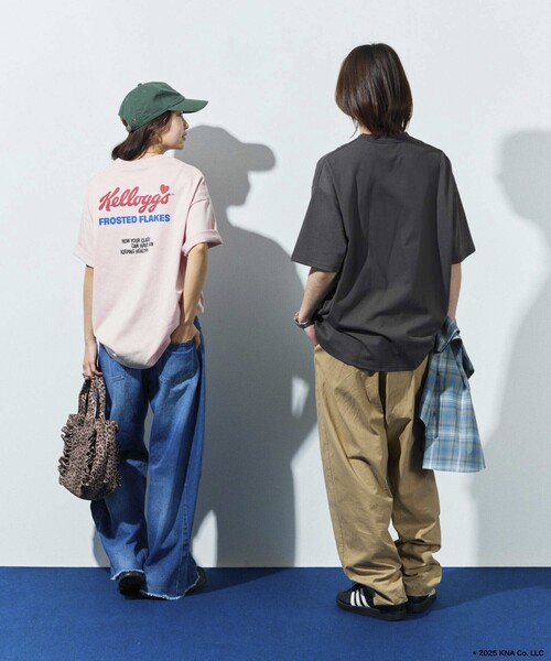 「FREAK'S STORE」 半袖Tシャツ LARGE ピンク メンズ
