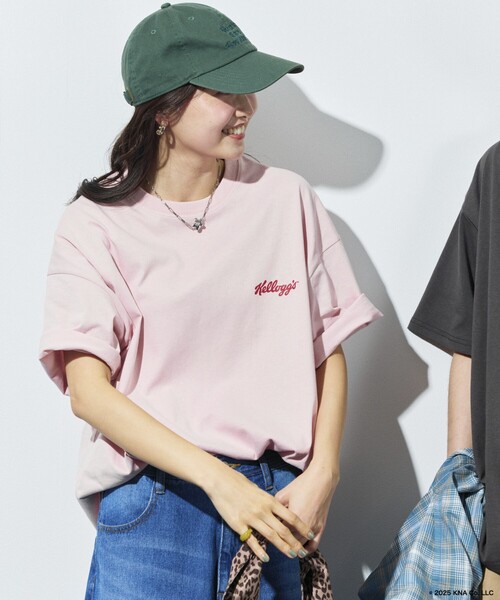 「FREAK'S STORE」 半袖Tシャツ LARGE ピンク メンズ
