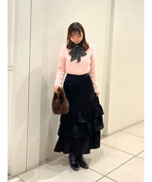 極美品 ルルウィルビー カシミヤ混オフタートルプルオーバーふわふわ フォックス LOULOU WILLOUGHBY】カシミヤ混オフタートルプルオーバー|allureville