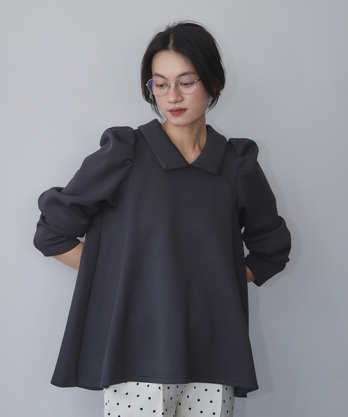 ELFRANK tシャツ 「2025AW」ダンボール 襟付き パワーショルダー