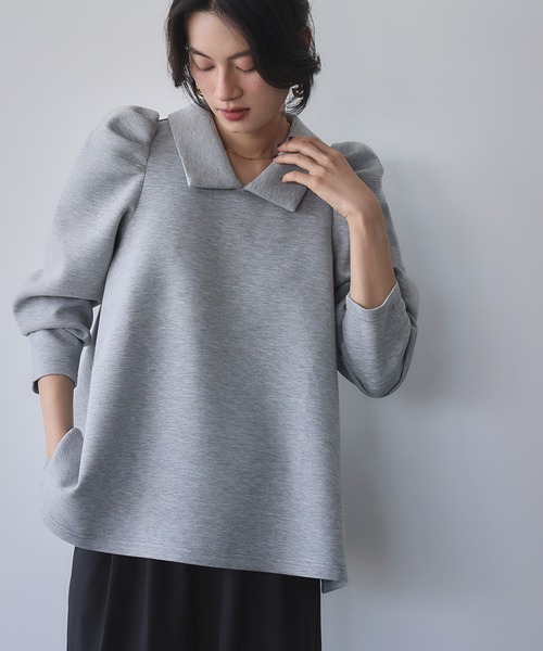ELFRANK tシャツ ダンボール 襟付き パワーショルダー Aライン