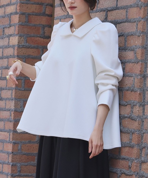 ELFRANK tシャツ 「2025AW」ダンボール 襟付き パワーショルダー