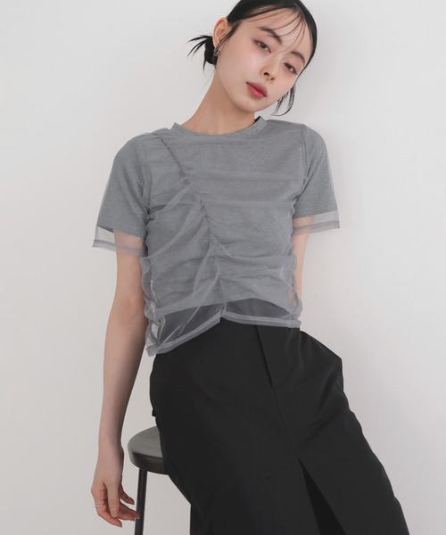 「LIAN」 半袖カットソー FREE ブラック レディース_画像9