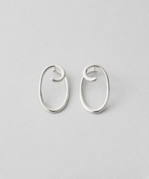 ピアス 「サークルピアス」 ワンストローク レディースの画像