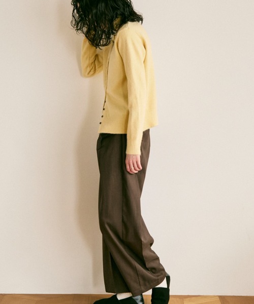 スラックス パンツ Side pocket two tuck pants/ サイドポケット