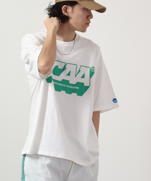「NCAA」 半袖Tシャツ X-LARGE ターコイズブルー メンズ_画像4