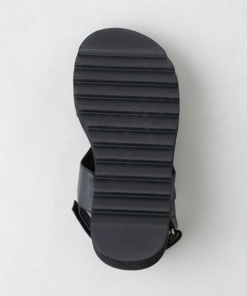 「NANO universe」 サンダル M ブラック メンズ_画像2