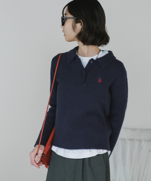 U.S. POLO ASSN.（ユーエスポロアッスン） ニット セーター モヘア風