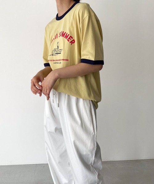 「CANAL JEAN」 「El mar」半袖Tシャツ ONE SIZE ホワイト レディース_画像2