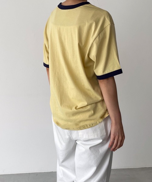 「CANAL JEAN」 「El mar」半袖Tシャツ ONE SIZE ホワイト レディース_画像3