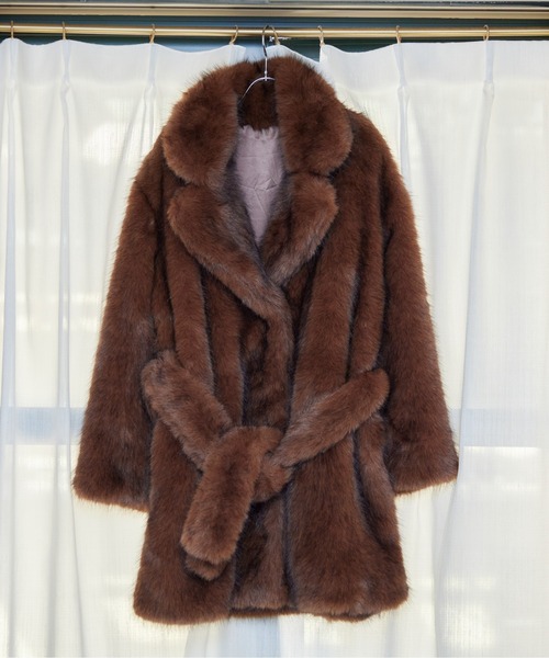 etre loin（エトルワン） コート アウター Fur coat レディース