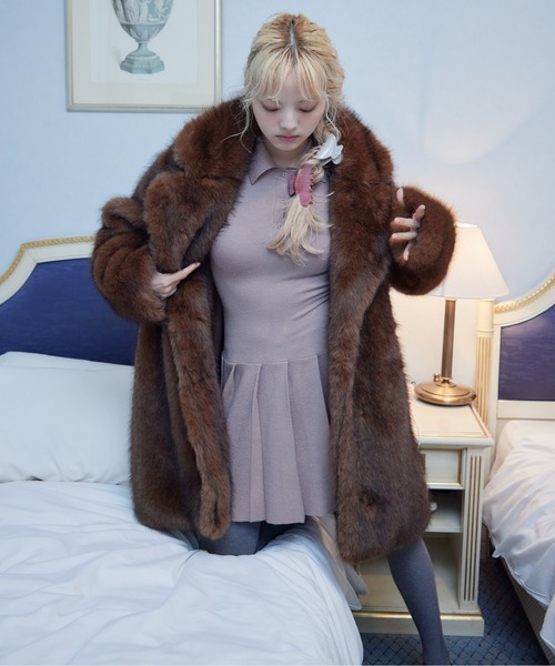 ジャケット・アウター etre loin Fur coat etre loin（エトルワン） コート アウター Fur coat レディース