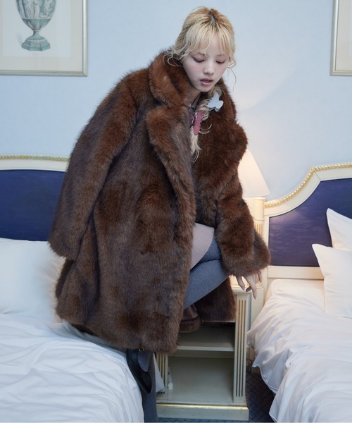 ジャケット・アウター etre loin Fur coat etre loin（エトルワン） コート アウター Fur coat レディース