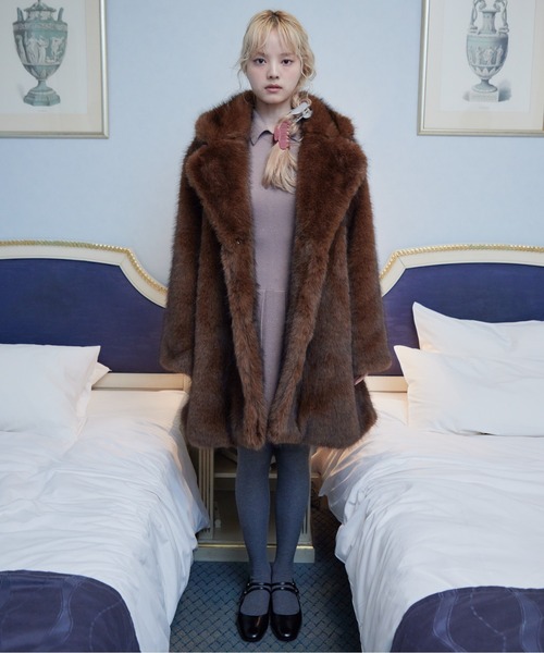 etre loin（エトルワン） コート アウター Fur coat レディース